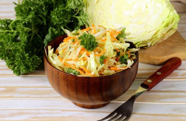 kubis dengan pasli untuk diet Jepun