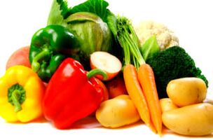 Hari kedua diet Kegemaran - sayur-sayuran